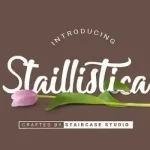 Staillistica Script Font - Fonte Grátis Staillistica Script Font