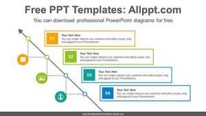 Staircase Line Banner PowerPoint Diagram