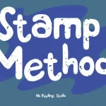 Stamp Method Display Font