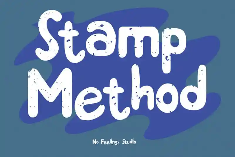 Stamp Method Display Font