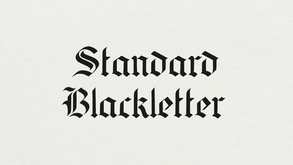 Standard Blackletter Font › Fontesk