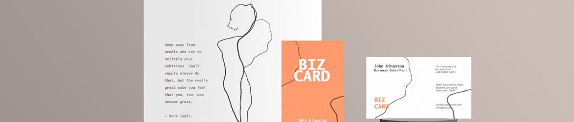 Standing Branding Stationery Mockup