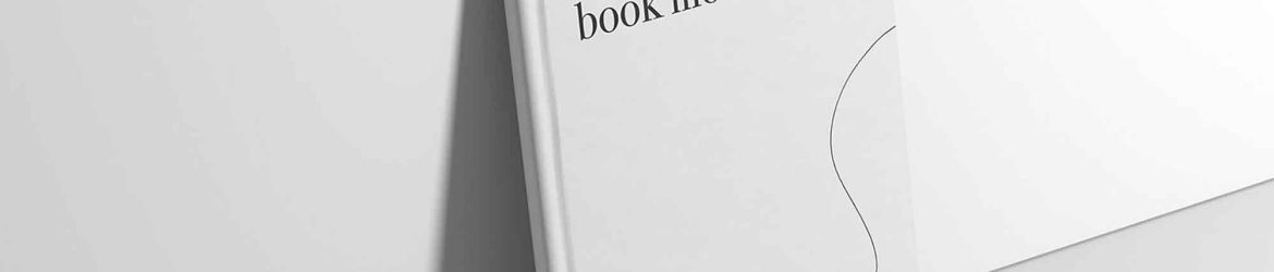 Standing Hardcover Book Mockup (PSD)