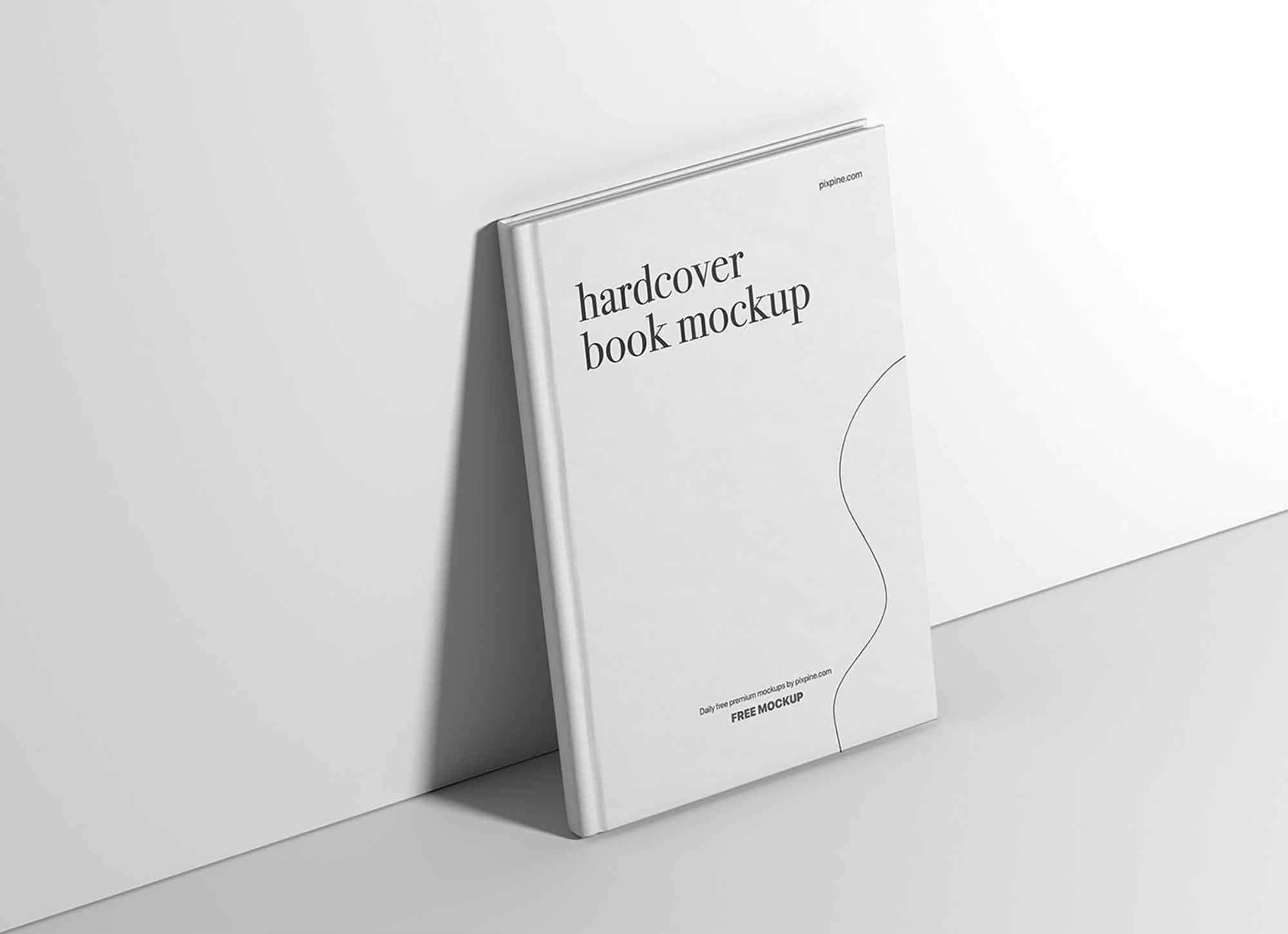 Standing Hardcover Book Mockup (PSD)