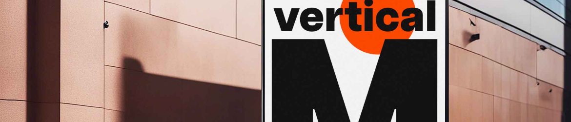 Standing Vertical Billboard Mockup