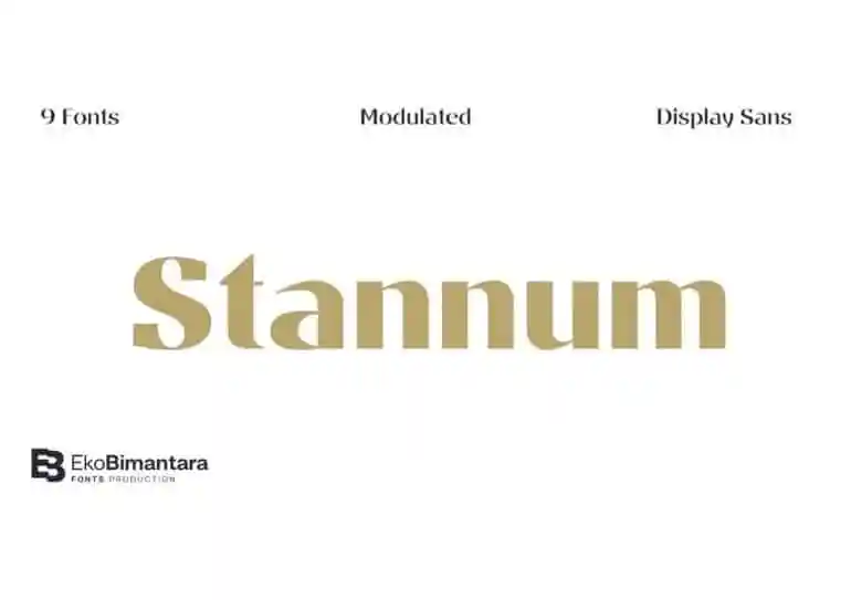Stannum Sans Serif Font