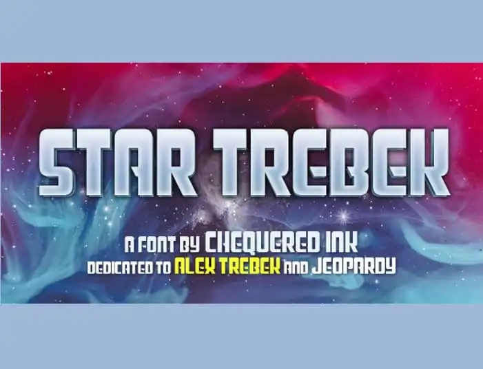 Star Trebek Display Font