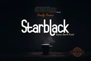 Starblack Sans Serif Font