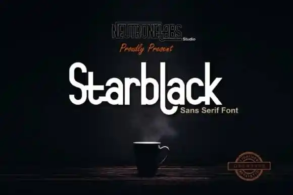 Starblack Sans Serif Font
