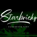 Starbricks Handbrush Font - Fonte Grátis Starbricks Handbrush Font
