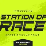 Station Of Race Display Font - Fonte Grátis Station Of Race Display Font