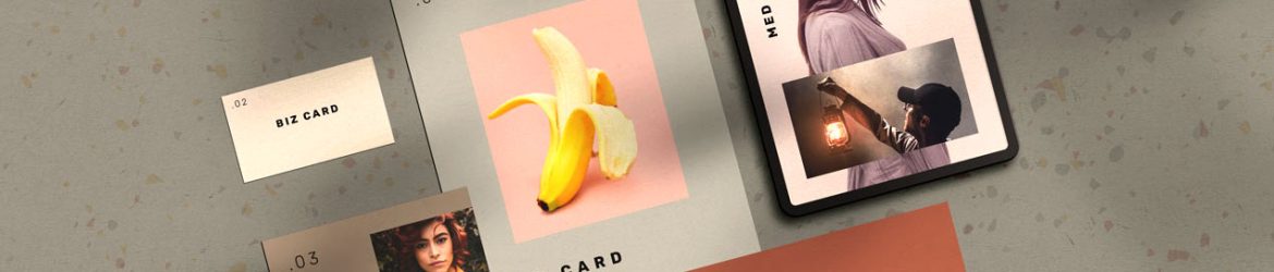 Stationery Cards Mockup Scene