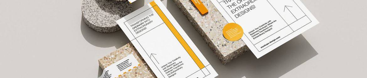 Stationery on terrazzo stone mockup Stationery on terrazzo stone mockup
