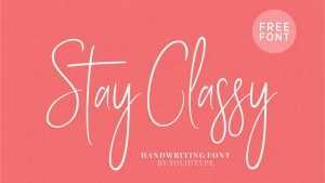 Stay Classy Font › Fontesk