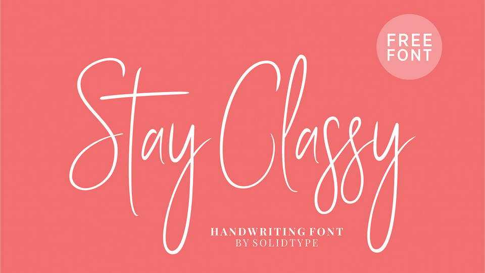 Stay Classy Font › Fontesk