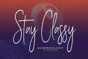 Stay Classy Script Font