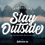 Stay Outside Script Font