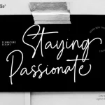 Staying Passionate Font - Fonte Grátis Staying Passionate Font