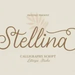 Stellina Calligraphy Font - Fonte Grátis Stellina Calligraphy Font