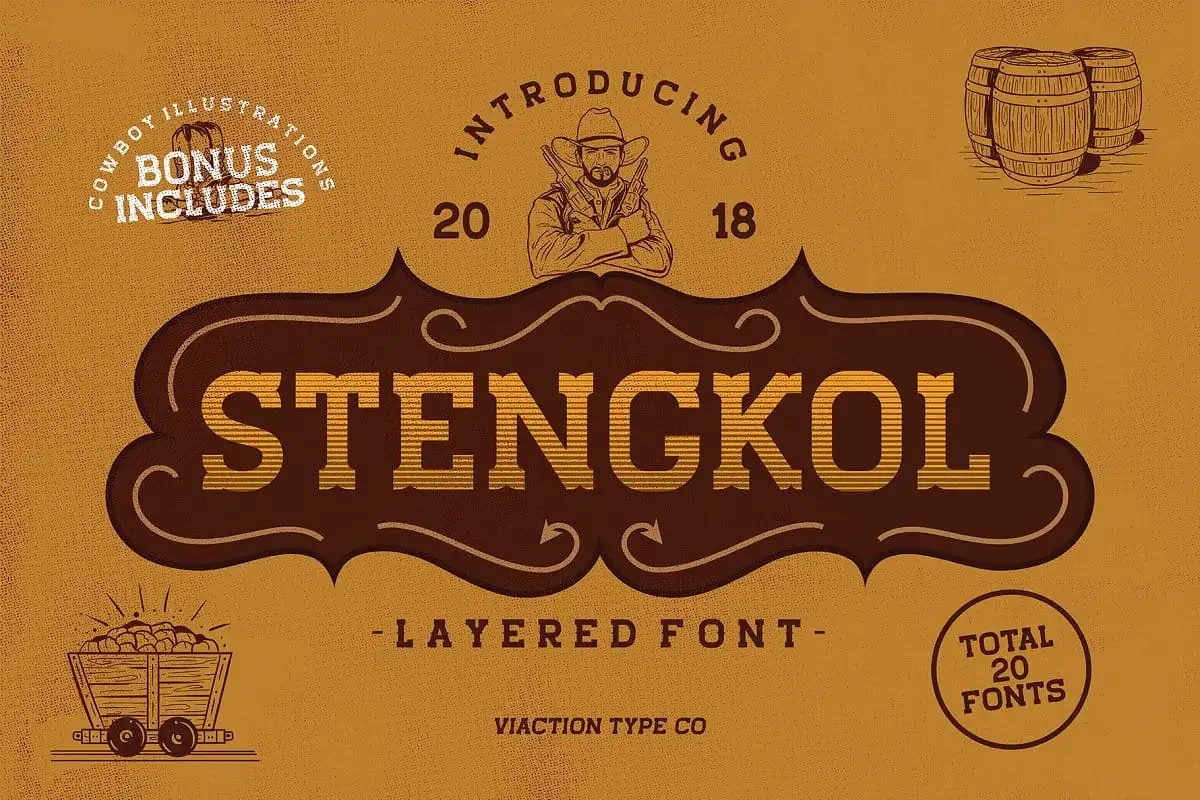 Stengkol Font Family
