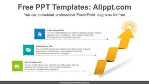 Stepped arrow PowerPoint Diagram Template