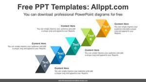 Stepped Chevron Arrow PowerPoint Diagram