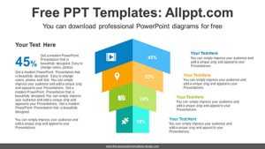Stepped Chevron Arrow PPT Diagram