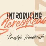 Stereohead Brush Font SVG