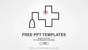 Stethoscope as symbol of medicine PowerPoint Templates