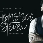Steven Fransisco Handwritten Font
