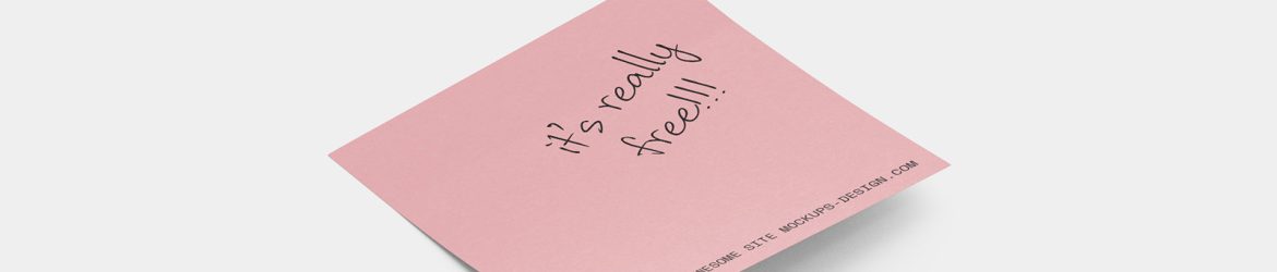 Stick note mockup
