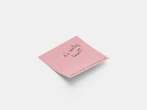 Stick note mockup