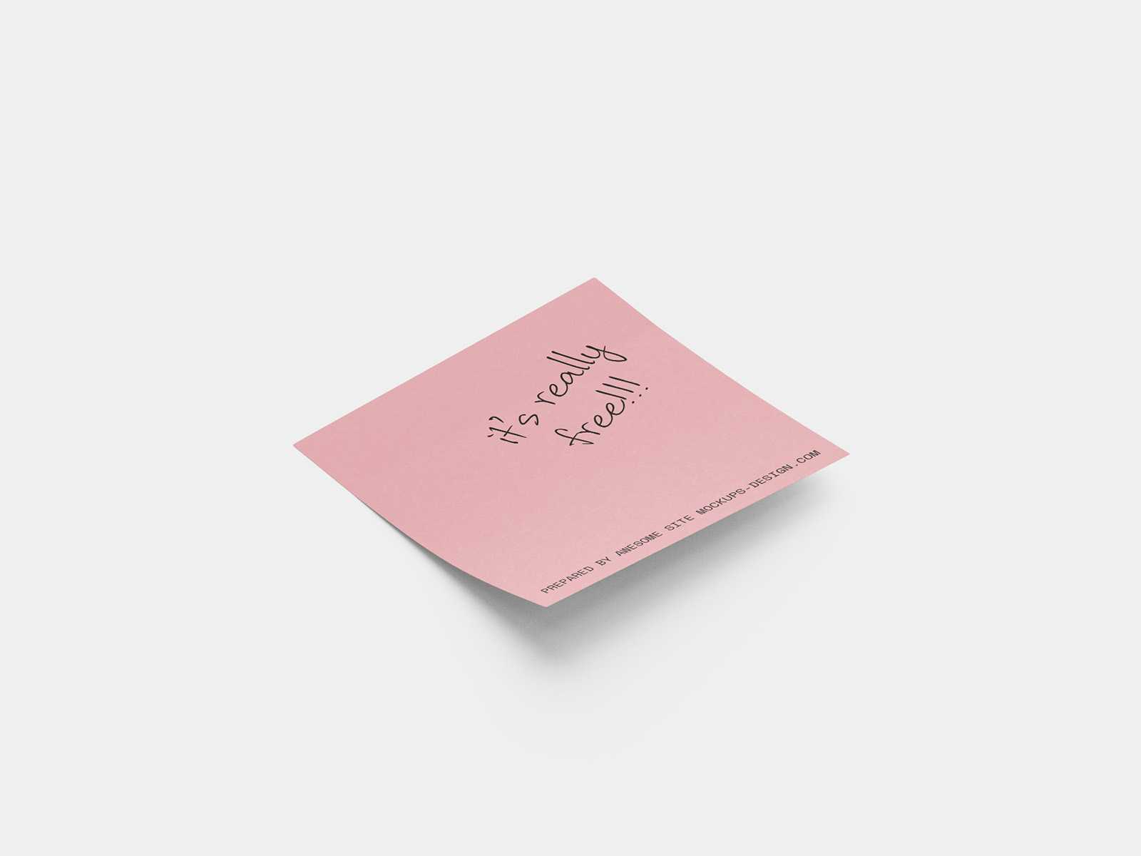 Stick note mockup
