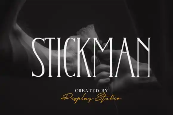Stickman Display Font