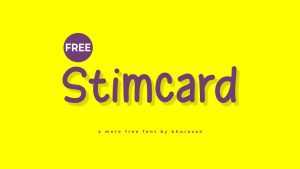 Stimcard Font › Fontesk