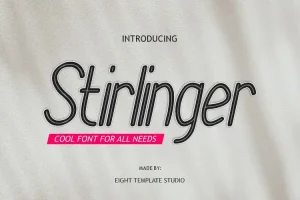 Stirlinger Sans Serif Font