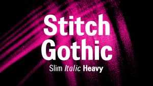 Stitch Gothic Font Family › Fontesk