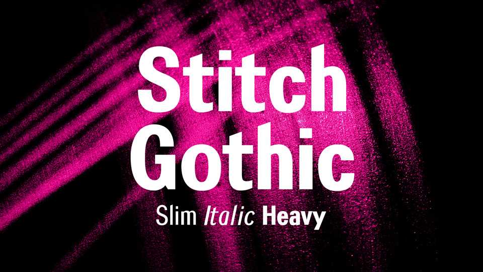 Stitch Gothic Font Family › Fontesk