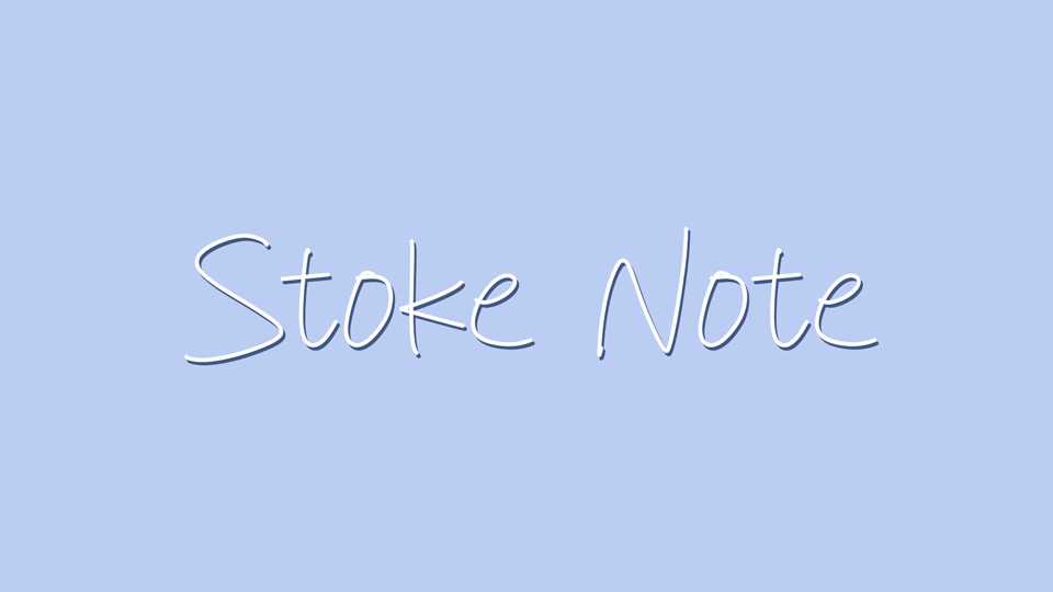 Stoke Note Font › Fontesk
