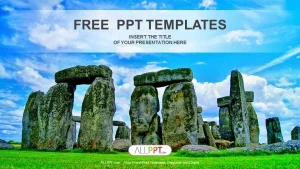 Stonehenge an ancient prehistoric stone monument PowerPoint