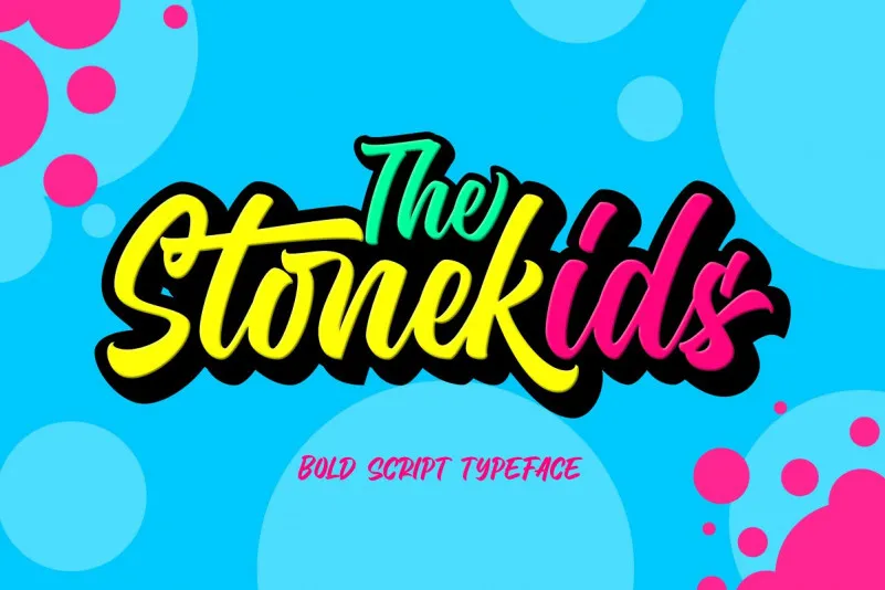 Stonekids Bold Script Font