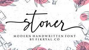 Stoner Script Font › Fontesk