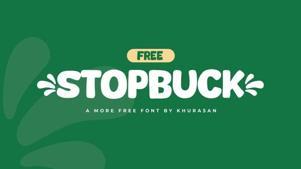 Stopbuck Font › Fontesk
