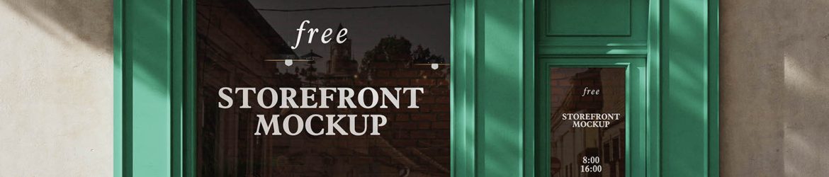 Storefront mockup – classic facade