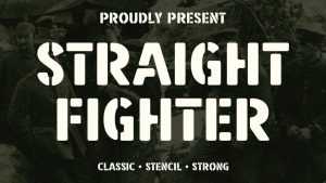 Straight Fighter Font › Fontesk