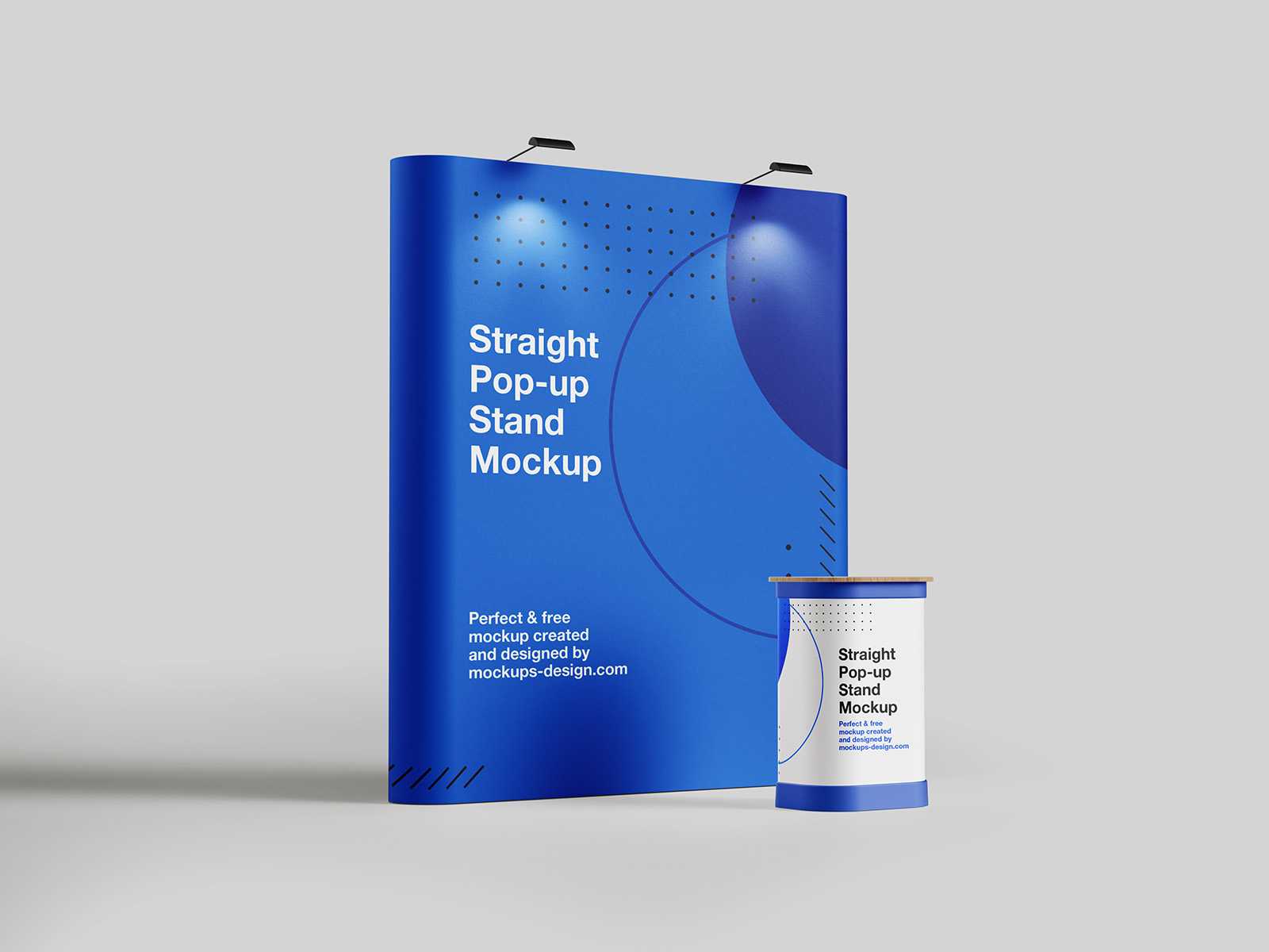 Straight pop-up stand mockup
