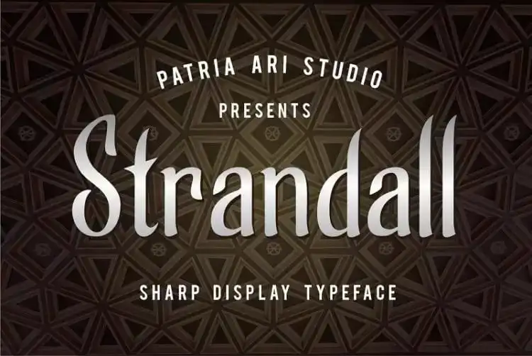 Strandall Display Font