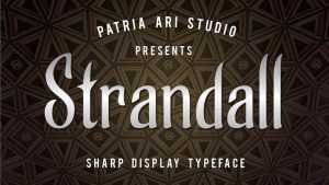 Strandall Font › Fontesk