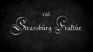 Strassburg Fraktur Font › Fontesk