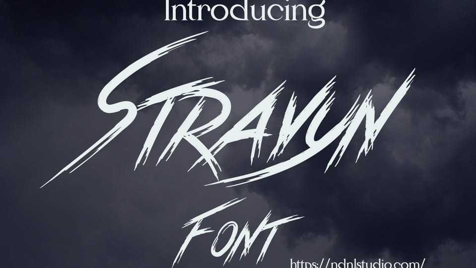 Stravyn Font › Fontesk